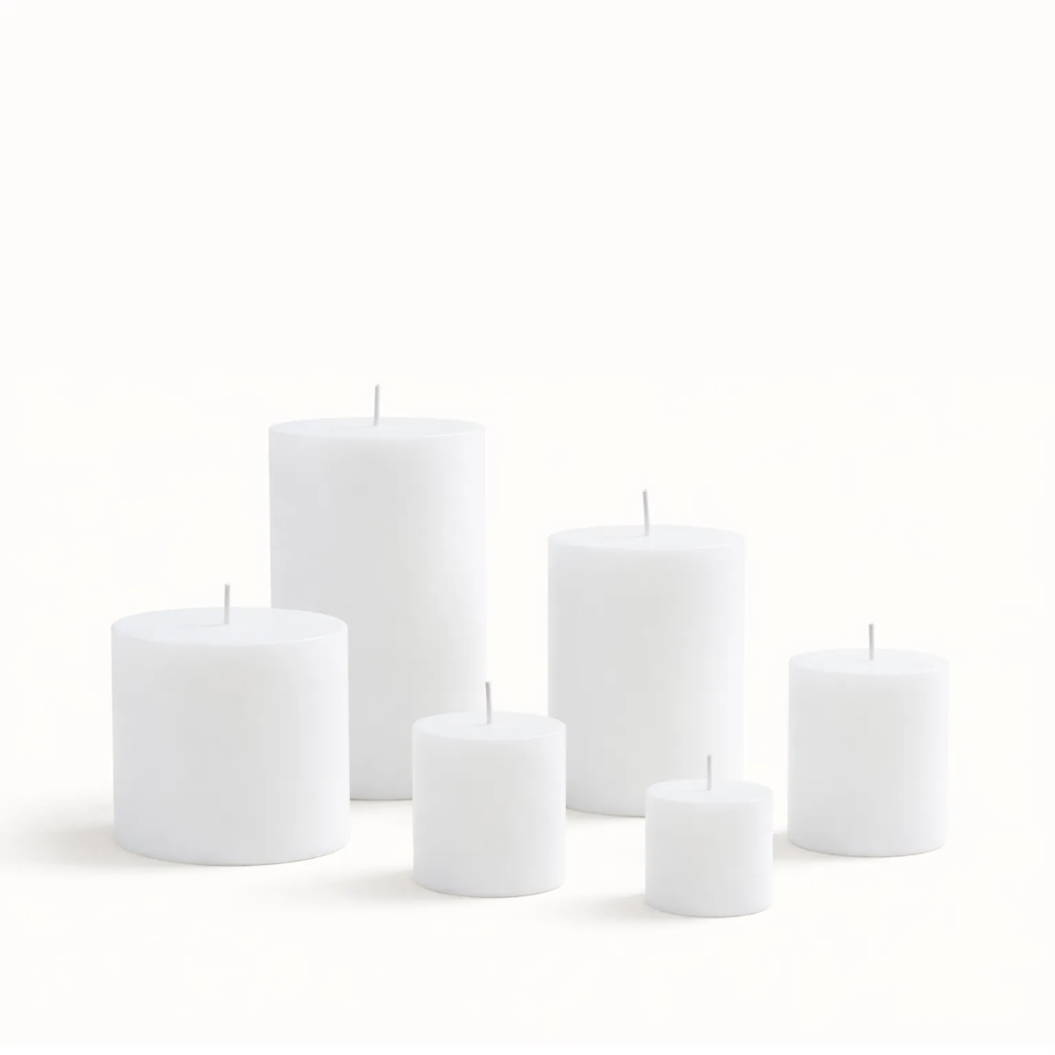 شمع‌های استوانه‌ای Astra Pure (6 سایز)