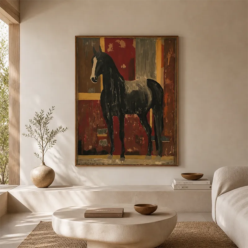 Crimson Presence Wall Decor