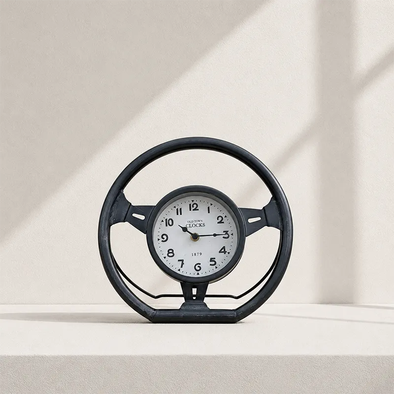 Steering Wheel Table Clock