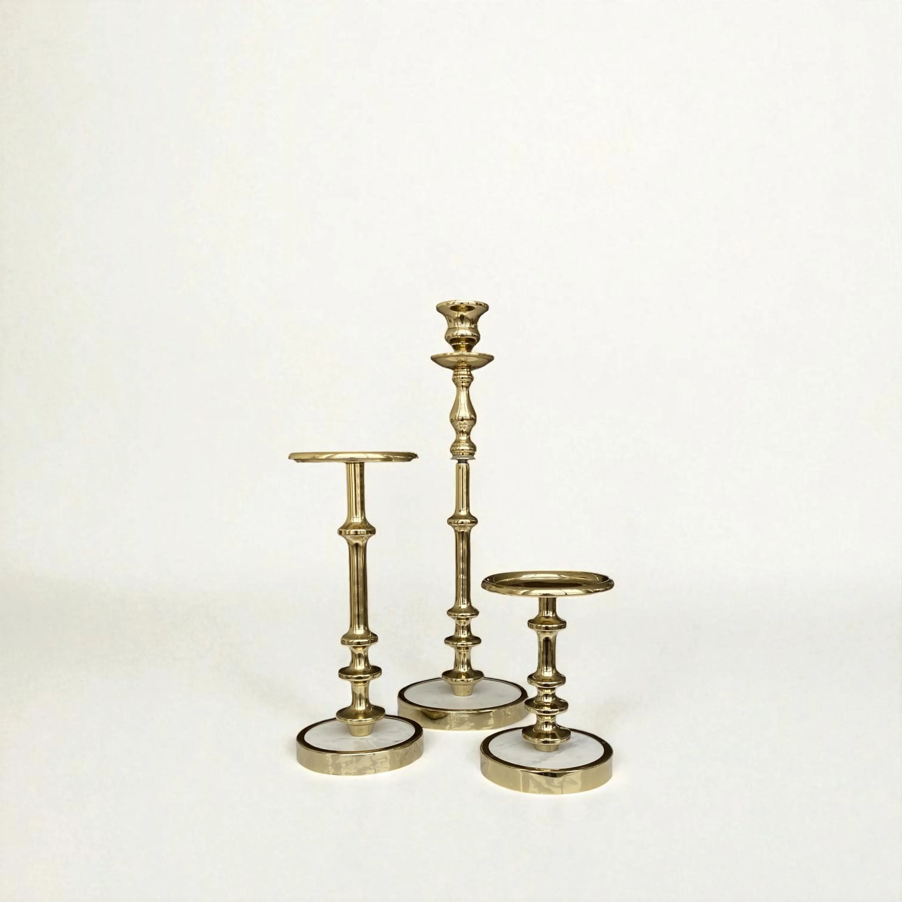 The Aureon Brass candle holder