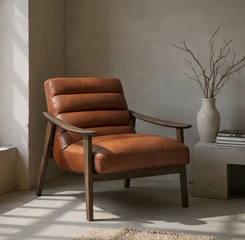 Leather Lounge Armchair