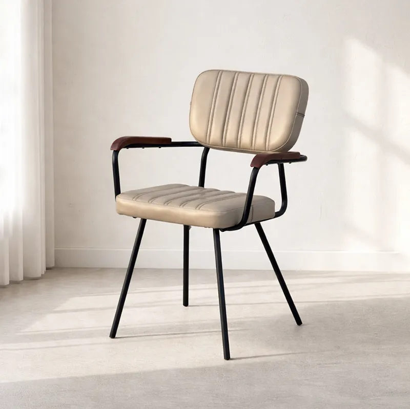 lunera faux leather dining chair