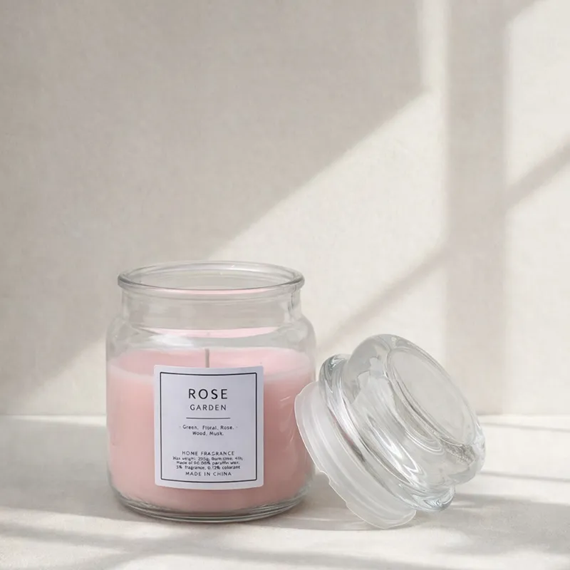 seren rose scented candle