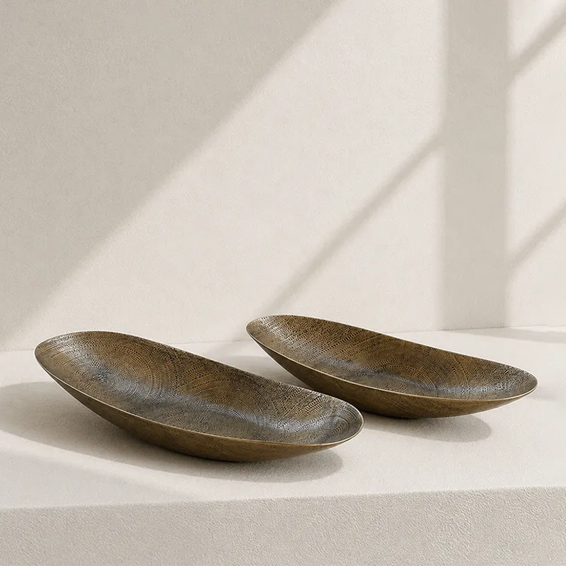 oval brass bowl (two sizes) – capella collection
