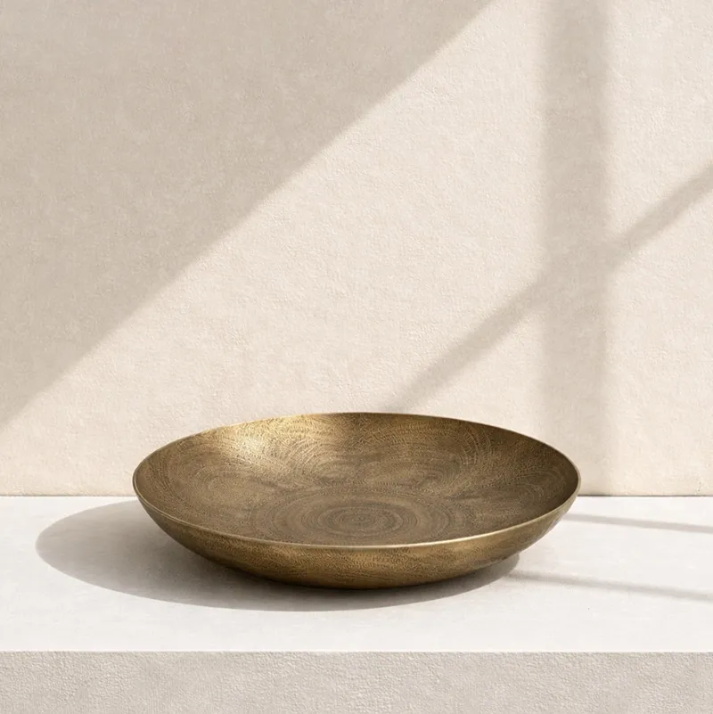 round brass bowl – capella collection