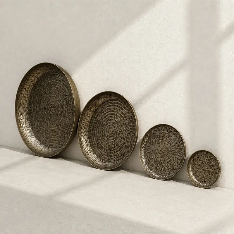 kael brass tray - aurelith collection