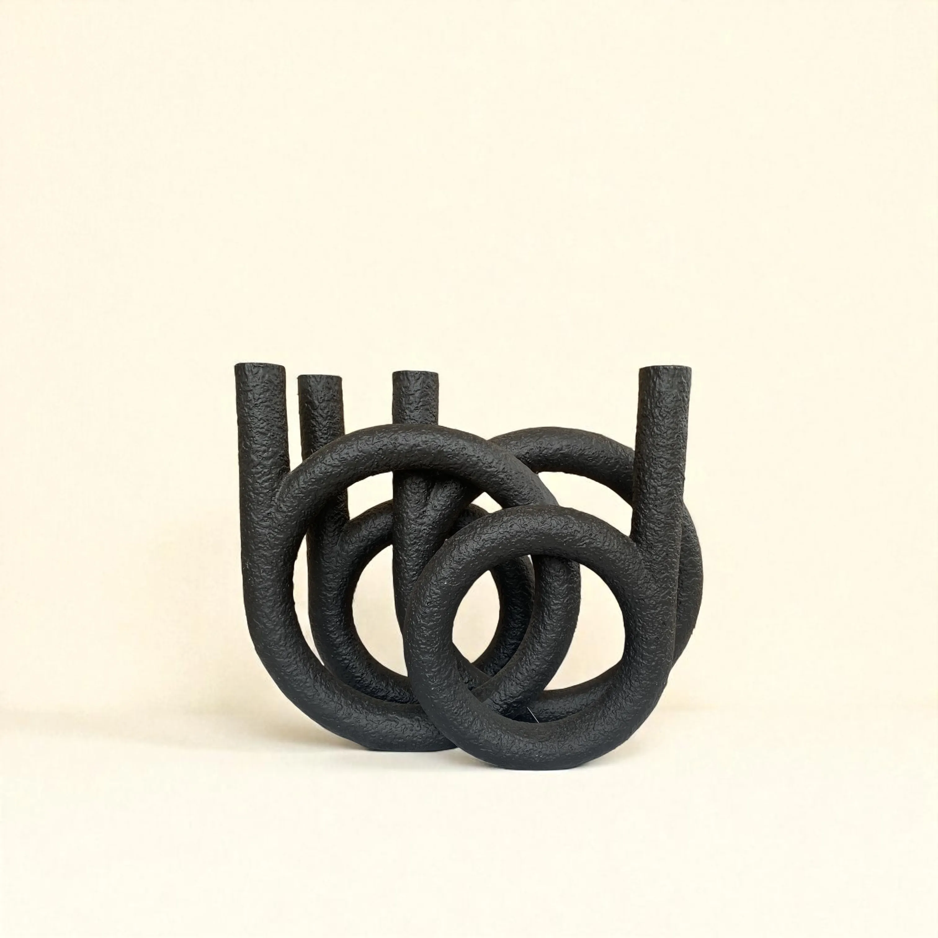 Loop Noir candle holder