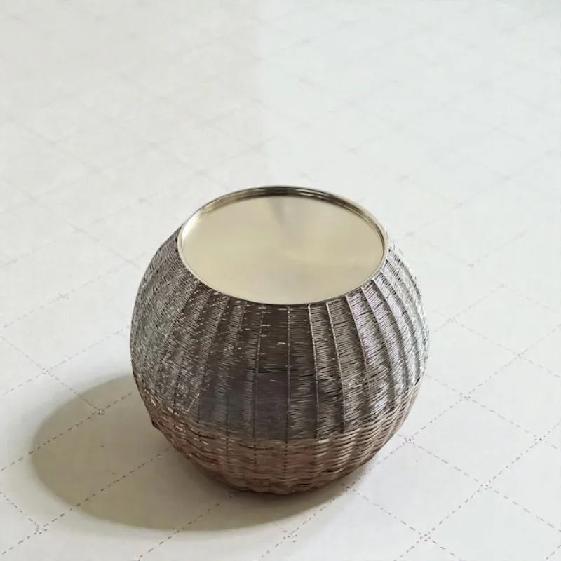 ساید تیبل دو متریال Lunaro