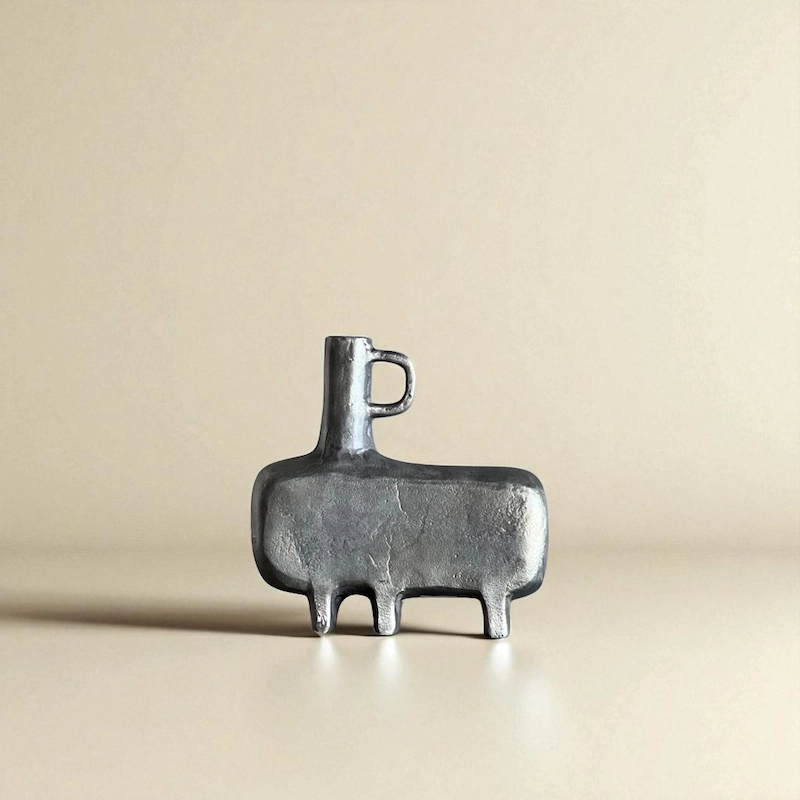 Iron Abstract Sculptural Vase (L)