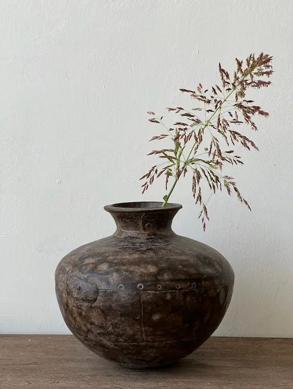 گلدان فلزی آنتیک Lota (قرن نوزدهم)