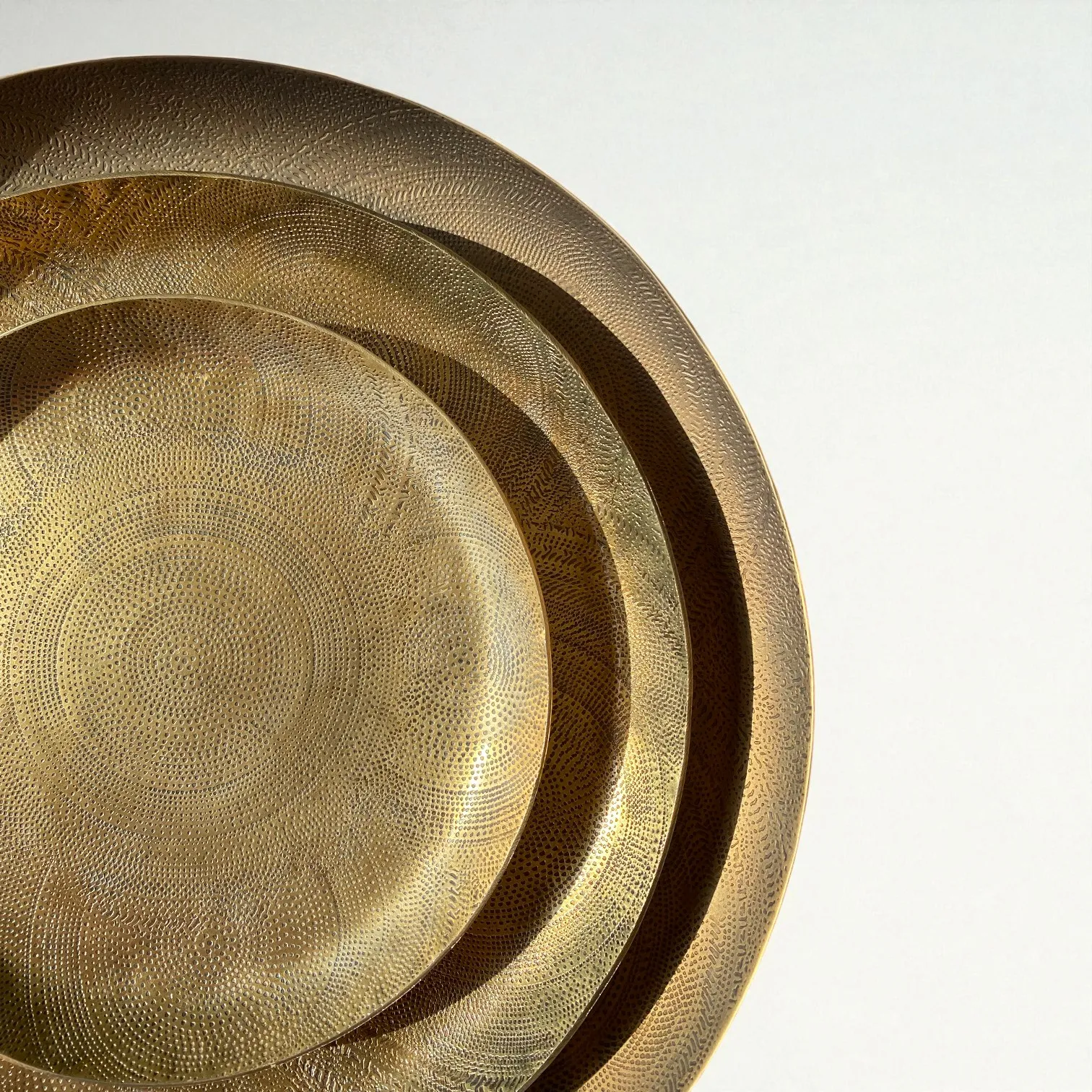 Solmira Gold Brass Tray (Three Sizes)